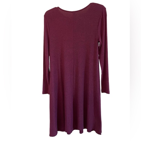 OLD NAVY PURPLE LONG SLEEVED KNIT SHIFT DRESS Size S - Picture 6 of 9